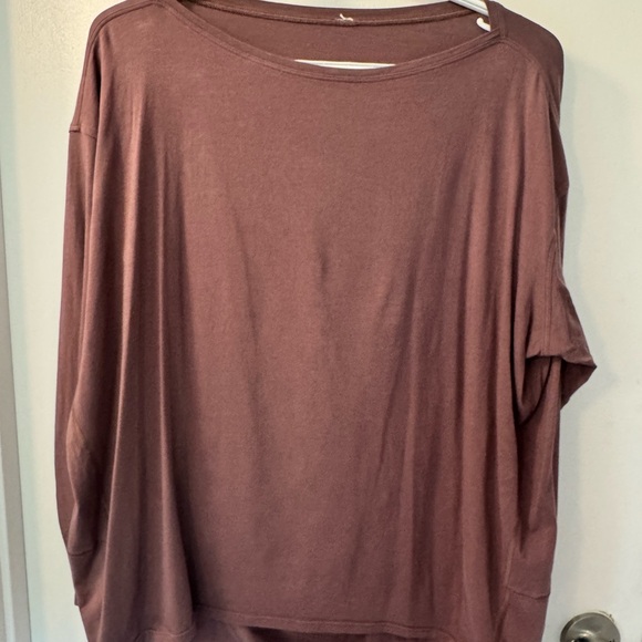 lululemon athletica Tops - LuluLemon Back in Action dusky mauve long sleeve tee